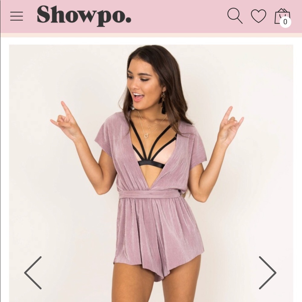 Showpo Tequila Sunrise Playsuit In Mauve